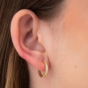 ARGOLA ARTICULADA CRAVEJADA G C/ UMA CARREIRA