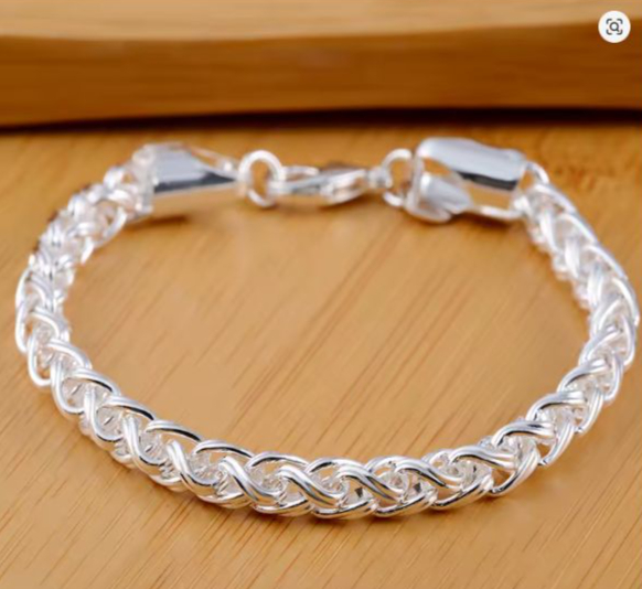 Pulseira Fishbone em Prata 925 Unissex